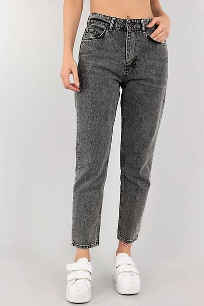 SHEVEGA Antracit 90. léta vysoký pas Lycra Mom Jean Jeans