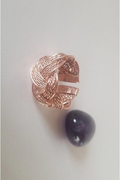 Anatolia Bakır Örme Yüzük ,evrensel Şifa Sayı Sekanslı