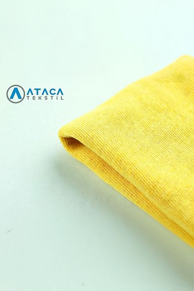 ATACA TEKSTİL Yellow Combed Cotton - Single and Double Fitted Sheet, 100% Cotton Breathable Fabric