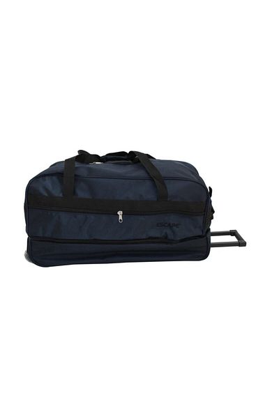 ESCAPE 203 Navy Blue Two-Wheeled Travel Bag with Check