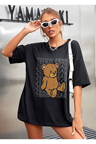 Jose Clothing Tricou oversize imprimat din bumbac organic