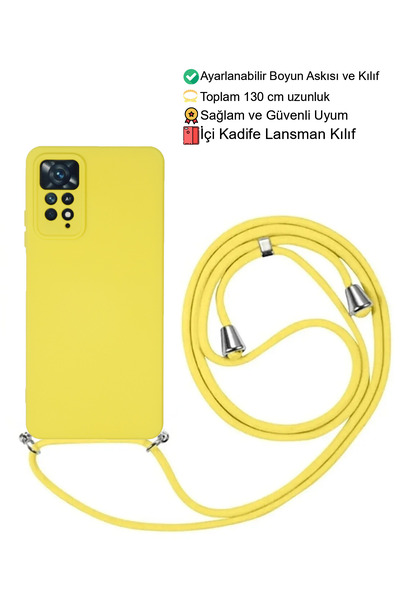 emybox Xiaomi Redmi Note 11 PRO 12 PRO 4G Telefon Kılıfı - Boyun Askılı Lansm...