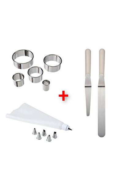 IKEA Pasta Yapım Seti Hazırlık Seti İkea Hamur Şekillendirici + Krema Sıkma Torbası + 2'li Spatula