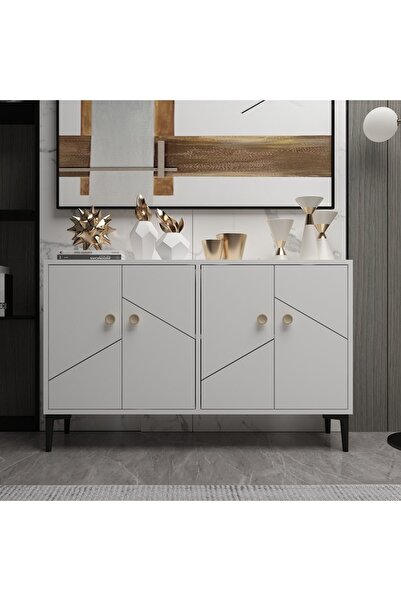 MERT SERT MOBİLYA Cria Beyaz Konsol,tv Sehpası,tv Ünitesi,kahve Köşesi,banyo Dolabı,çok Amaçlı Dolap