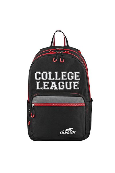 Panther Black Pt-5146 Collage School Backpack