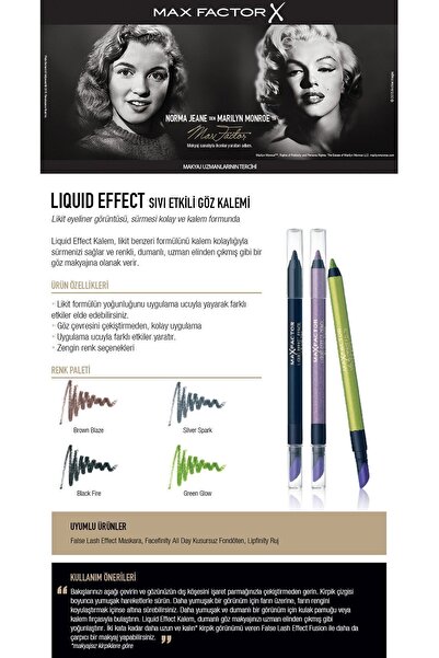 Max Factor Likit Etkili Yeşil Göz Kalemi - Liquid Effect Pencil Glow 96009796
