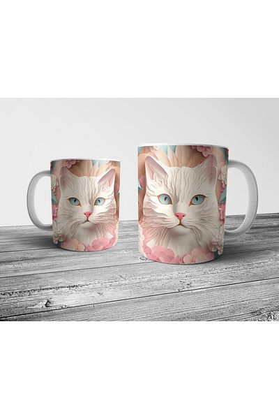 Pixxa Cat Cat 4 - Optical Illusion Mug Cup Model