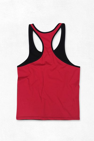 Ghedto Big Gym Fitness Tank Top Sports Tank Black Red