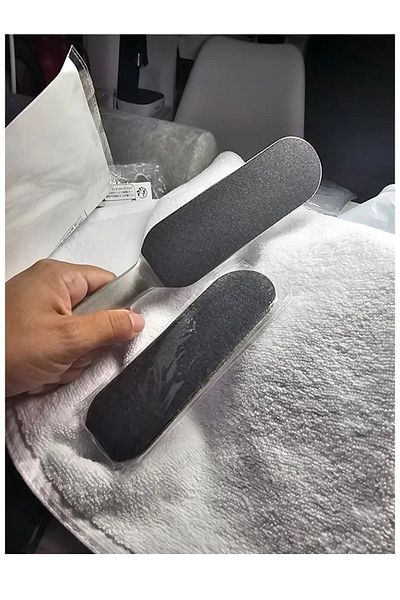 Francheska Double Sided Stainless Steel - Pedicure Spa Tool with 10 Refills, Dead Skin and Hard Callus Removal