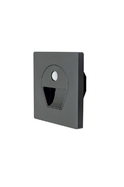 Cata 1w Sensörlü Fotoselli Koridor Led Aydınlatma Ct-5170 - gün ışığı Siyah kasa