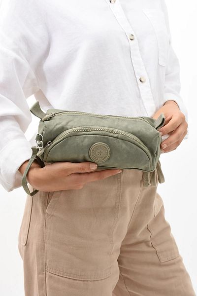 Alanç Gift Mink Washable and Waterproof Fabric Two-compartment Pen Holder and Makeup Bag - Suitable for Hand Carrying
