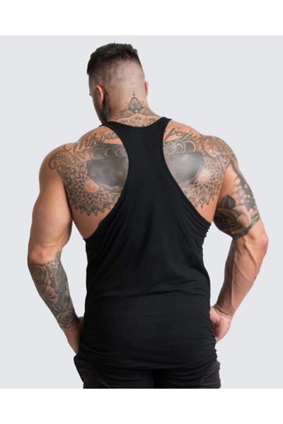 Ghedto Work Hard Gorilla Gym Fitness Tank Top Αθλητικό Μονό Μαύρο