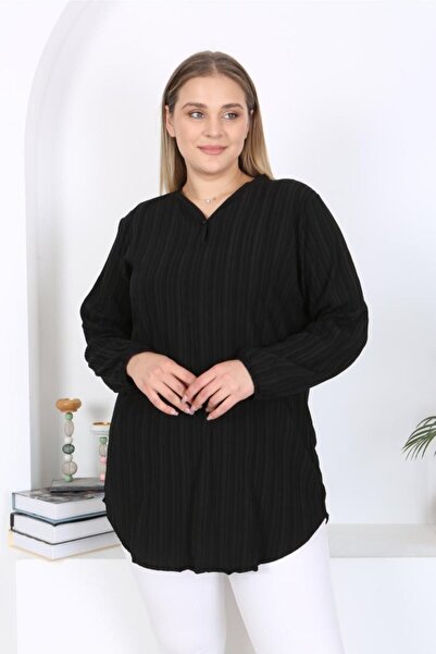 volkitolki Comfortable Cut Woven Tunic - Viscose Cotton Fabric