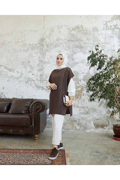 Moda Asrın Slit Detailed Thessaloniki Knit Sweater