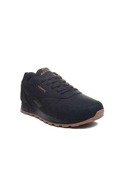 RUNSTEP Ανδρικά γυναικεία μαύρα κρεπ Αδιάβροχα αθλητικά παπούτσια με κορδόνια