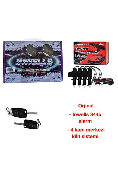 Inwells Original 3445 Model Switchblade Alarm - 4 Door Central Lock System, 12v