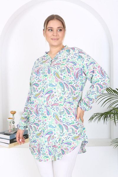volkitolki Tunic woven viscose cotton with a soft flow and comfortable cut.