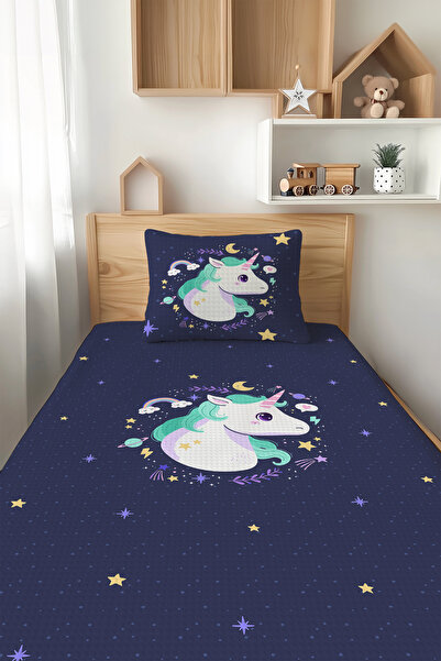 Talia Home طقم بيكيه للأطفال بنمط يونيكورن بوني TLAP-066