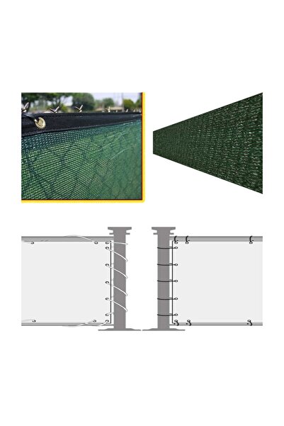 Okan Oto Kılıf Balkon Demiri Korkuluğu Brandası Çadırı Bahçe Çiti Tente Branda Çadır 1,5x6