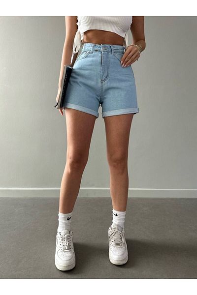 ayday butik Pantaloni scurți din denim pentru mama