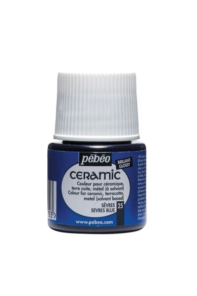 Pebeo Ceramic 25 Serves Blue Seramik Boyası 45 ml