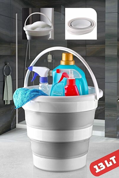 Open Home Concept 13 Lt Silikon Su Kovası Pratik Katlanır - Banyo Temizlik Ko...