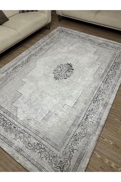 LİMAY Practical Velvet Fabric Spongeless Carpet Cover - Washable - Decorative - 6m2 (200x300)