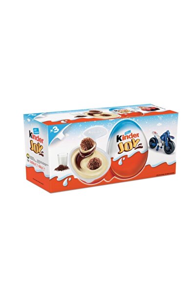 Kinder Joy T3 Erkeklere Özel Sürpriz Yumurta 60 gr Oyuncaklı Sürpriz Yumurta 3'lü Paket