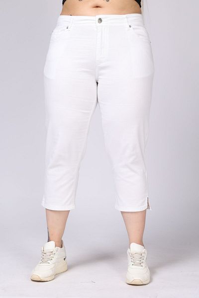 Era Lisa Large Size Lycra Linen Capri