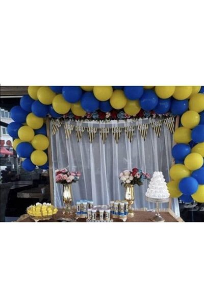 KAR TANESİ Yellow Navy Blue Balloon Chain