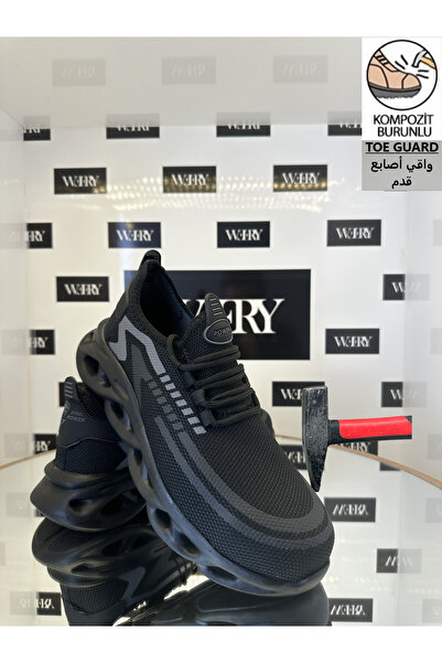 e&e Spor İş Ayakkabısı Tam Ortopedik Tabanlı Çok Hafif S1 Kompozit Burun Korumalı Yazlık İş Ayakkabısı