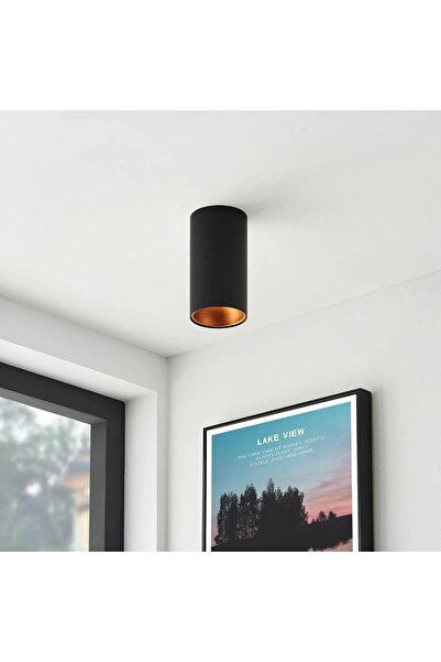 fullreyon 10 x 6 Cm Metal Kasa 7 Watt BEYAZ IŞIK Gu10 Duy Sıva Üstü Tavan Arm...