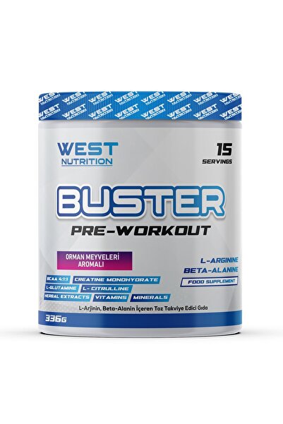 West Nutrition Buster Pre Workout Sitrülin - L Arjinin - Beta Alanin 336 gram 15 Servis Orman Meyveli