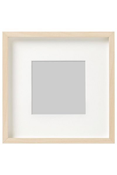 IKEA Hovsta Square 23x23 Cm Birch Thick Sided Photo Picture Frame with Wooden Spat