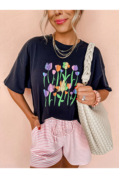 Jose Clothing Μπλουζάκι Oversize με στάμπα από οργανικό βαμβάκι