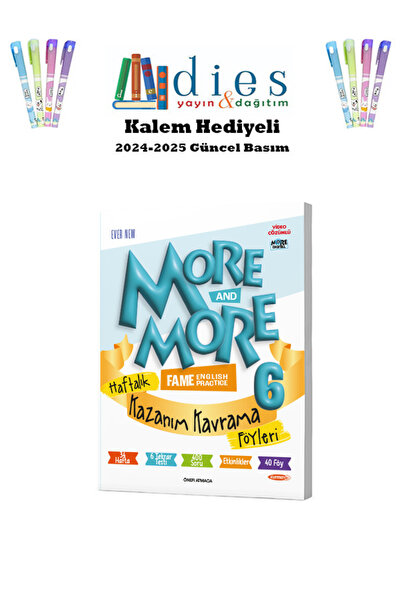 Fenomen Yayıncılık More & More 6. Sınıf Haftalık Kazanım Kavrama Föyleri (34 ...