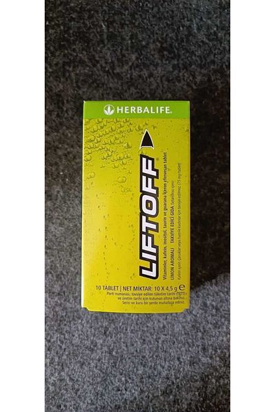 Herbalife Lemon Flavored Liftoff 10 Pieces 4.5 g Each