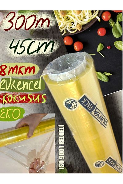DÜNYAPACK Dunyapack 45*300meter 300mt Food Strec