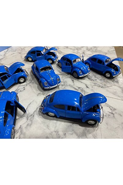 liss çarşı Klasik Metal Vosvos Araç Kaput ve Kapı Açılan Model Mavi Renk