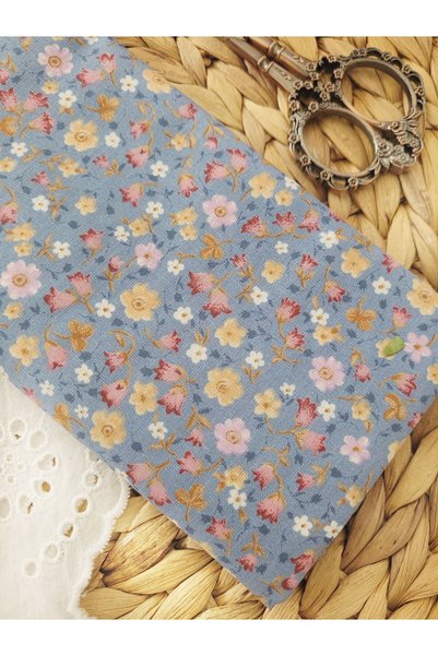 ilmekhobievi Poplin Fabric Flower Pattern 100% Cotton 50X170Cm (1Prç)