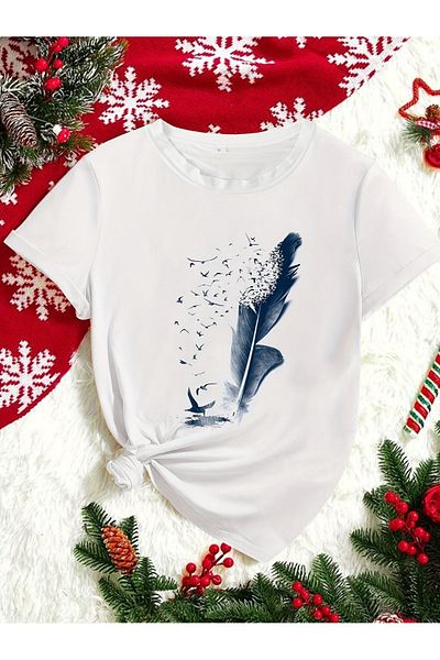 Pink Sky Plus Size Bird - Feather and Patterned