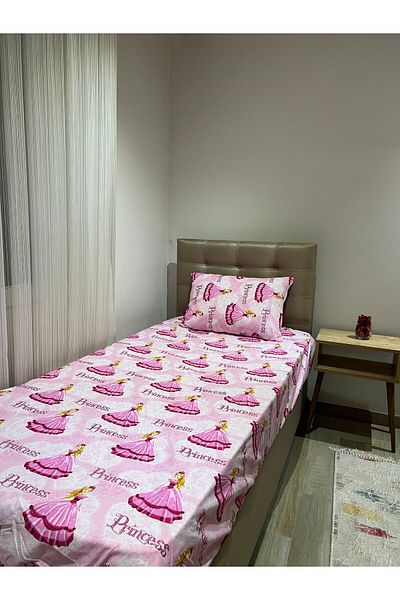 Belsina Home Single Elastic Sheet and Pillow Case with Cover - 100X200 Cm/50X70 cm