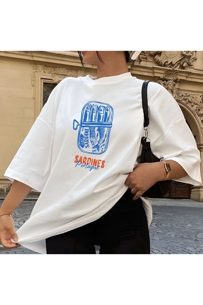 Jose Clothing Μπλουζάκι Oversize με στάμπα από οργανικό βαμβάκι