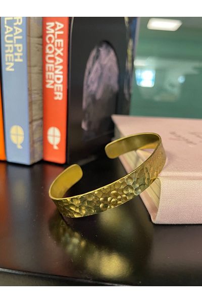Sevilgülgünfinecrafts SAF Brass Drop Model - Thick Bracelet and Non-Tarnish Feature
