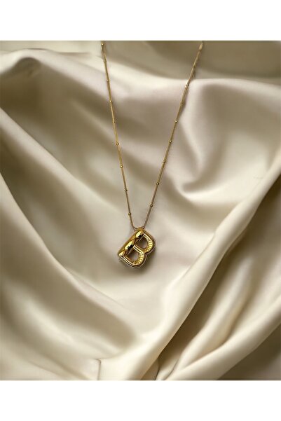 Brillo Çelik Balon (B) Harfli Kolye Kararmaz