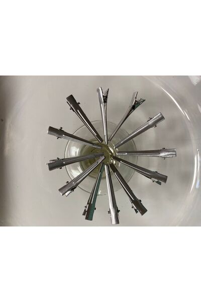 QF COSMETİCS 10-Piece Aluminum Hairdresser - Curler Makaja and Tongs Blow Dry...