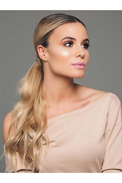 CESLİFE Küllü Sarı At Kuyruğu Çıt Çıt Postiş Saç - Fön Maşa Uygulanabilir