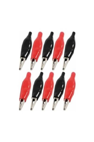 harry 10 Adet Krokodil Siyah Kırmızı Büyük Boy Kablosuz Timsah Ağzı