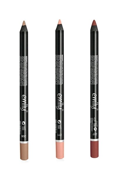 EMILY Golden Rose Emily Dudak Kalemi 3 'lü No:208-211-227