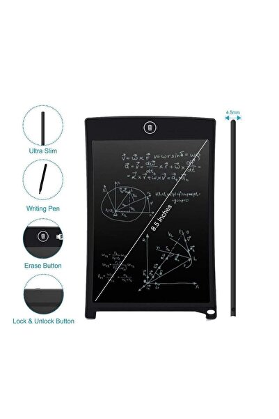 Genel Markalar 8.5 Inç Elektronik Lcd Yazma Tableti Çizim Tahtası Online Eğitim Tableti